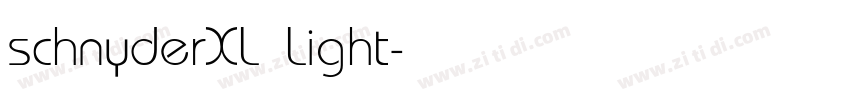 schnyderXL Light字体转换